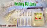 Healing Bottoms Bleeding Fissure Suppository First Aid Treatment Curcumin Blend, 16ct, Freeze & Use Medicine