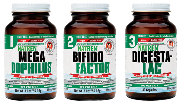 Bifido Factor/Digesta- LAC/Megadophilus (Dairy Free) COMBO PACK