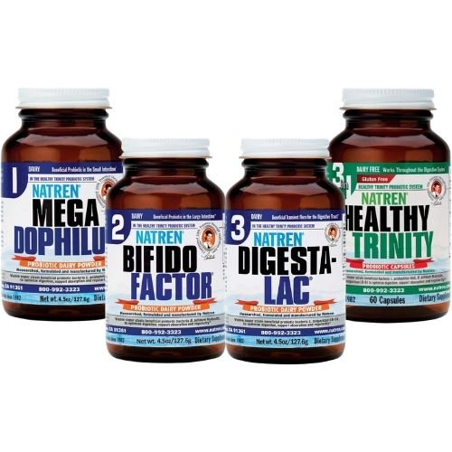 Products Bifido Factor/Digest LAC/Megadophilus ( 4.5oz Dairy) COMBO PACK + Healthy Trinity