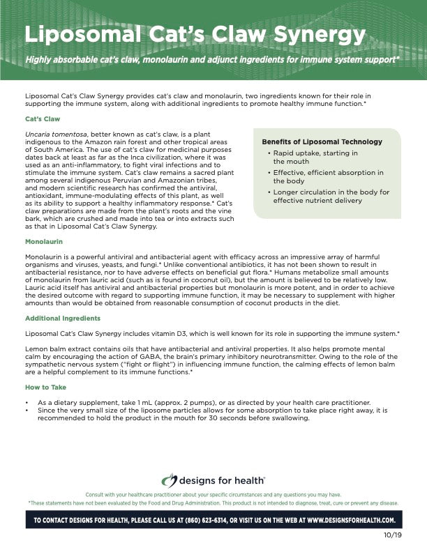 Liposomal Cat's Claw CrohnsColitisLifestyle