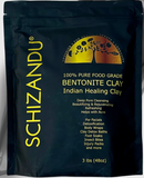Bentonite Clay, Food Grade, Organic / Non-Irradiated, 3 lbs (Schizandu)